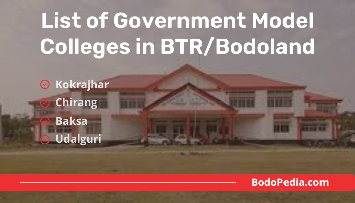 List of Government Model College in BTR