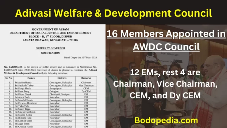 Adivasi Welfare and Development Council EM List