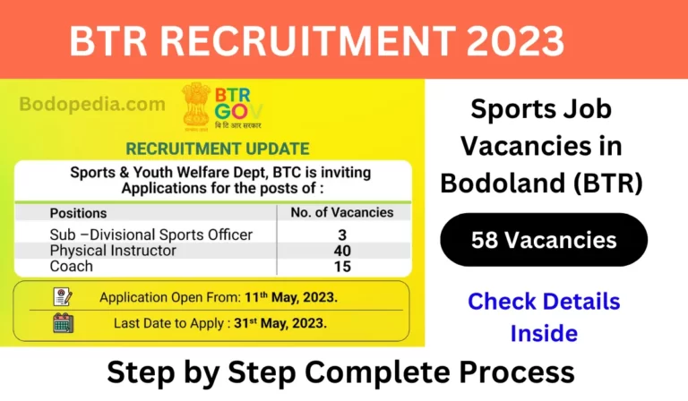 BTR Sports Recruitment 2023