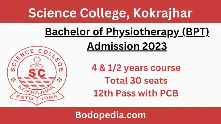 Bachelor of Physiotherapy Admission 2023