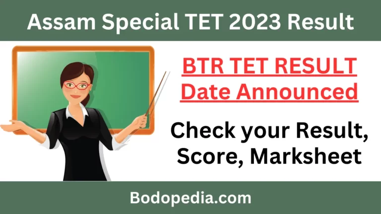 Assam Special TET 2023 Result