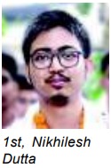 Science Rank 1 Nikhilesh Dutta