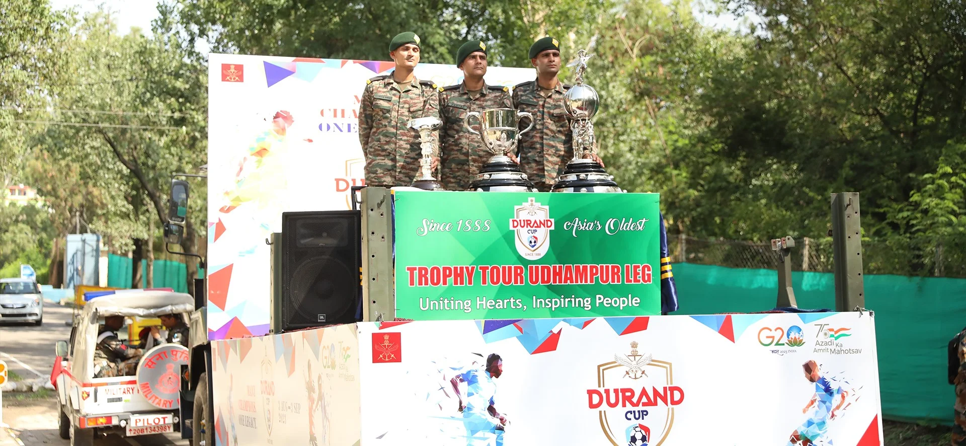 Durand Cup Trophy tour Udhampur