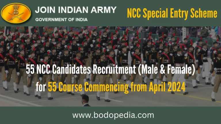 Join Indian Army NCC Special Entry Scheme Recruitment