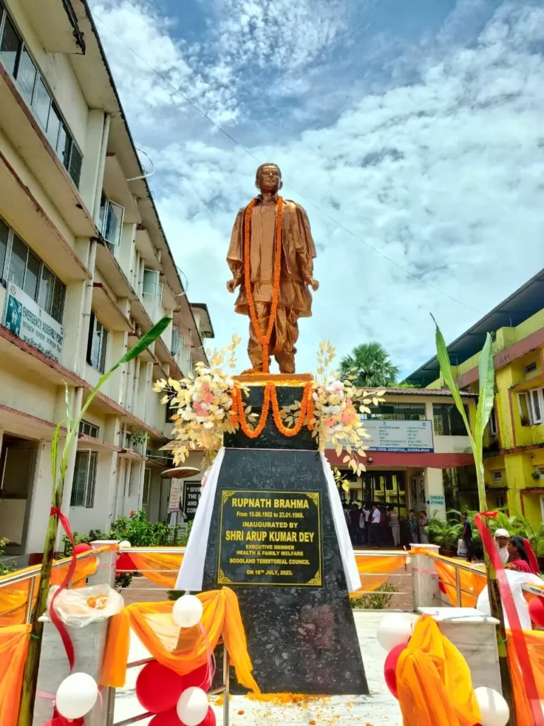 Statue of Former Assam Minister Rupnath Brahma's unvieled in RNB Kokrajhar