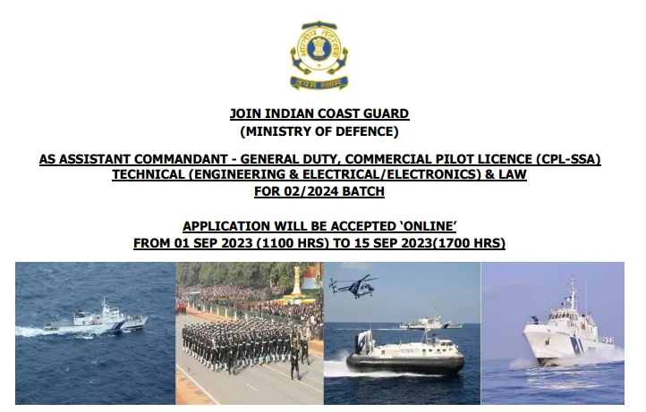 Indian Coast Guard Recruitment 2023 Notification