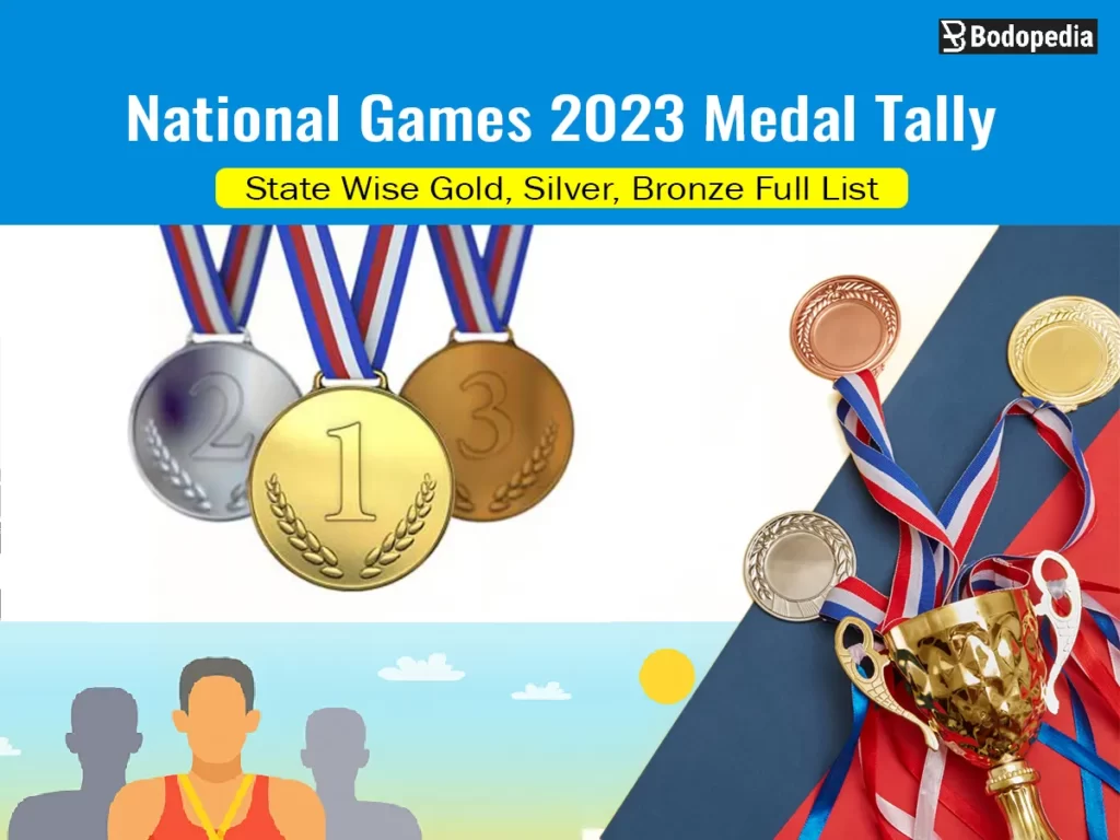 National Games 2025 Medal Tally State Wise Gold, Silver, Bronze Full