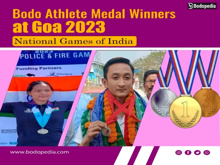 Bodo Athlete Medal Winners at Goa 2023 National Games of India