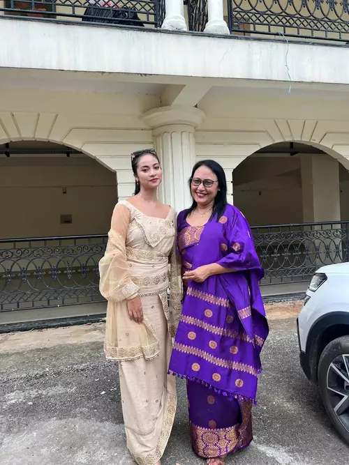 Helina Daimary with Anjali Daimary