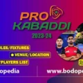 Pro Kabaddi League 2023-24 Schedule