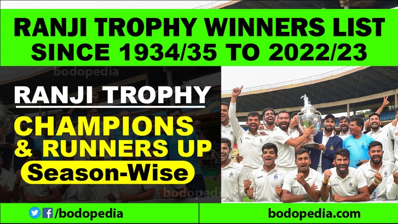 Ranji Trophy Winners List Since 1934/35-2023/24