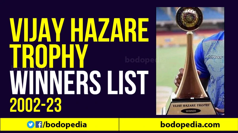Vijay Hazare Trophy Winners List