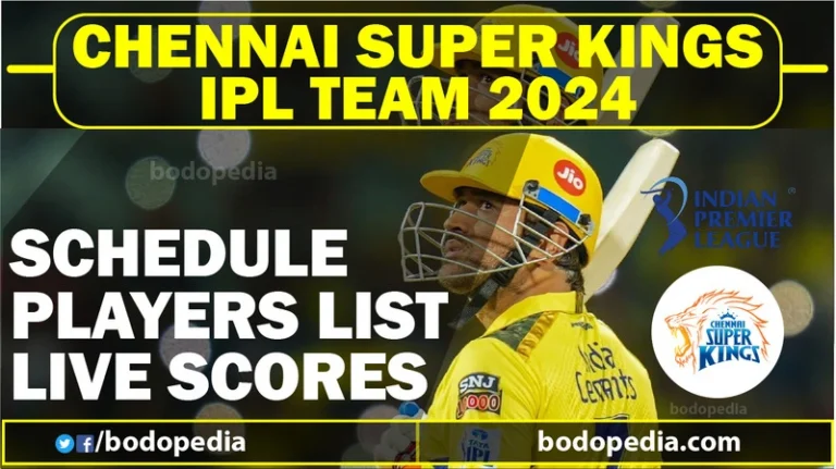 Chennai Super Kings Schedule