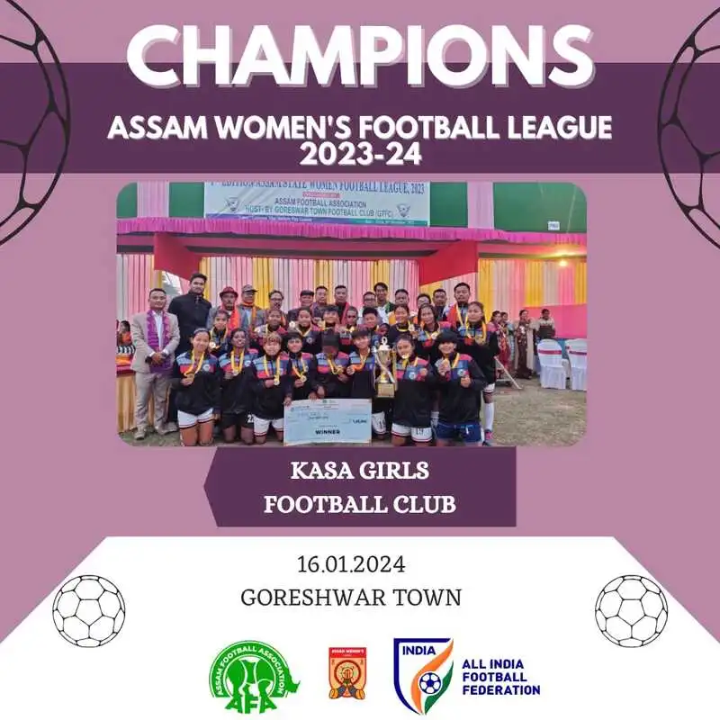 KASA Girls wins Assam Women's Football League 2023-24 Final