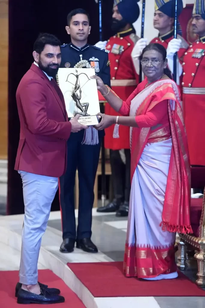 Arjuna Award for Cricket Players Mohammed-Shami-Arjuna-Award