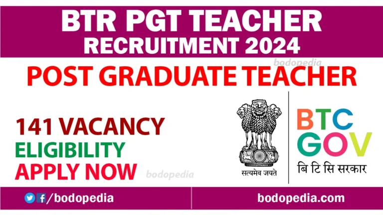 BTR PGT Teacher Recruitment 2024