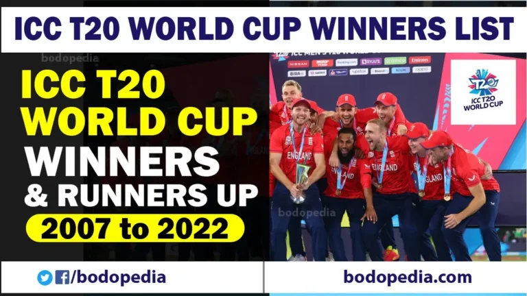 ICC T20 World Cup Winners List